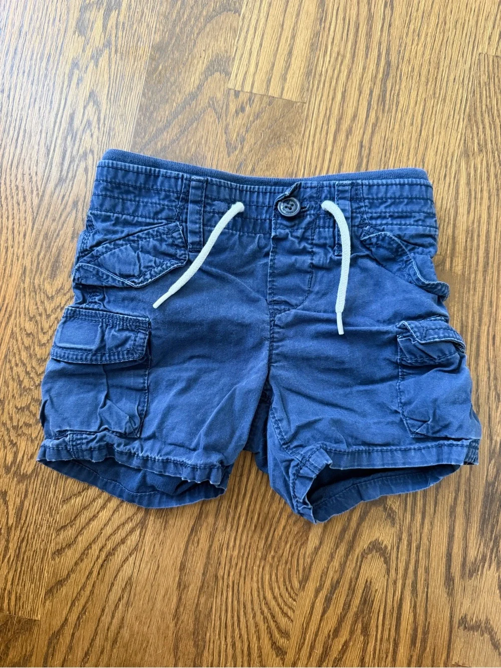 Baby Gap Elastic-Waist Pull-On Shorts - Coral, White, Navy, Olive, size 12-18M
